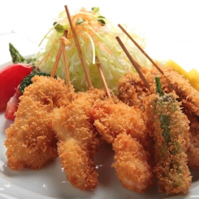 串カツの盛り合せ