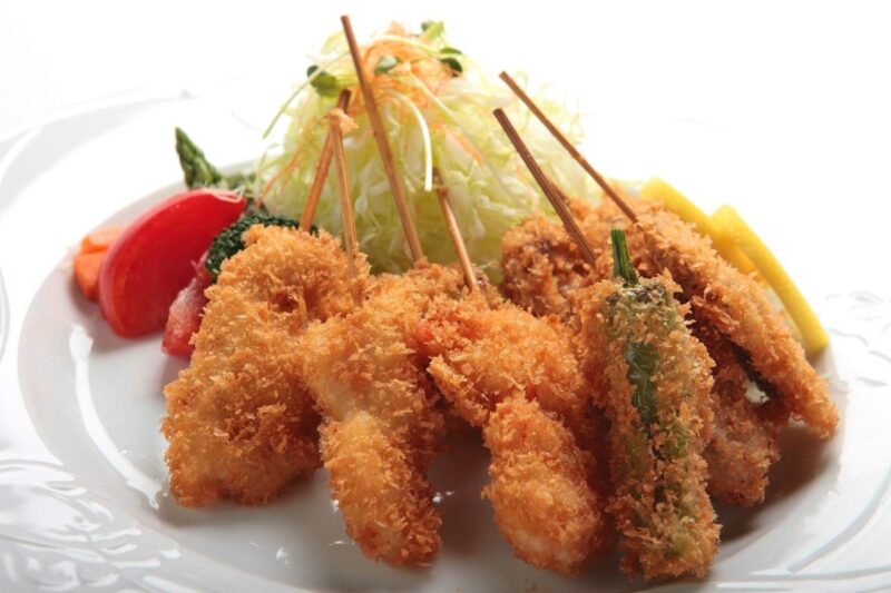 串カツの盛り合せ